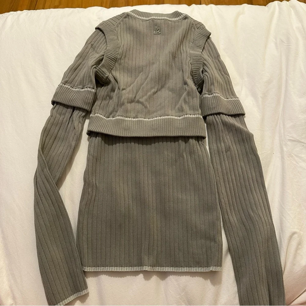 Green Ribbed transformable Top - Picture 4 of 6